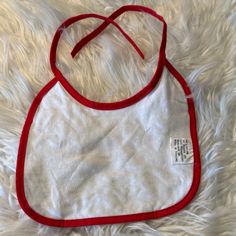 Hello Kitty Red and White Polka vintage Dot Bib